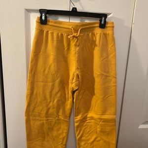 mustard yellow comfy sweatpants